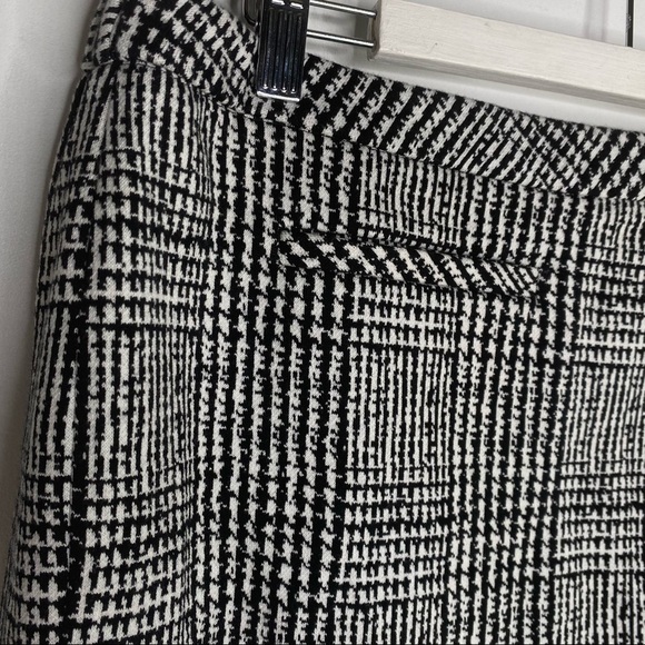 Talbots Woman Petites Black&White Glen Plaid Skirt - Picture 4 of 13